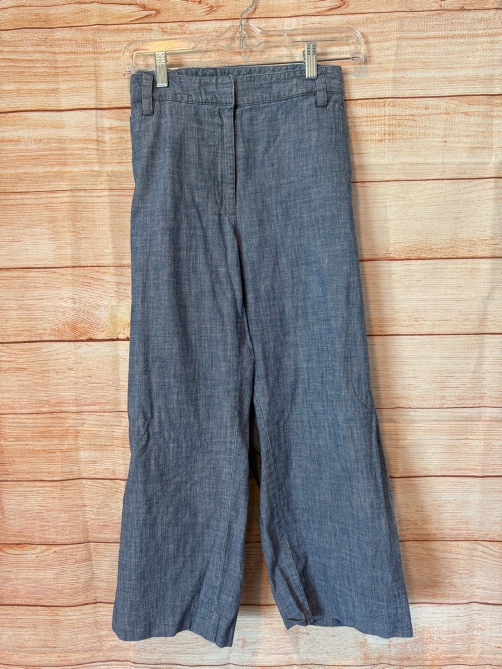 Lands' End Light Denim Wide-Leg Pants